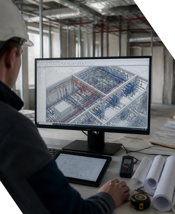 Создание BIM модели инженерных сетей для объектов в Приморско-Ахтарске